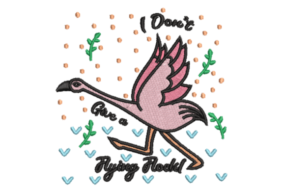 Funny Flamingo Embroidery: A Seasonal Design Review