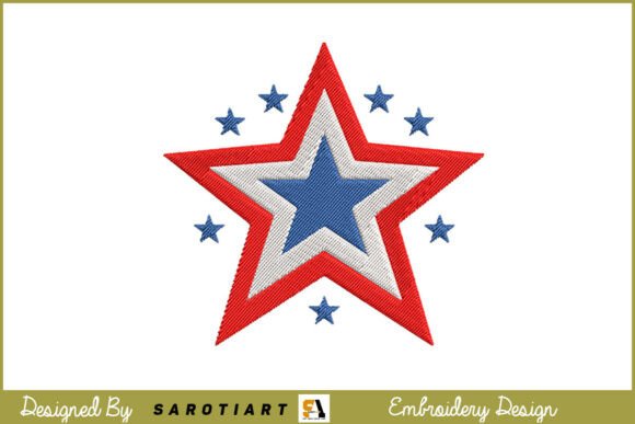 h1>4th of July Patriotic Star Embroidery Review