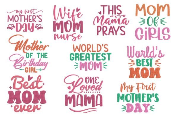 Mother's Day Mom Quotes Embroidery Pack Review