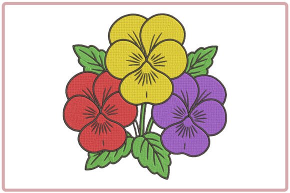 Pansy Flowers Embroidery Design: A Designer’s Review for Business Use