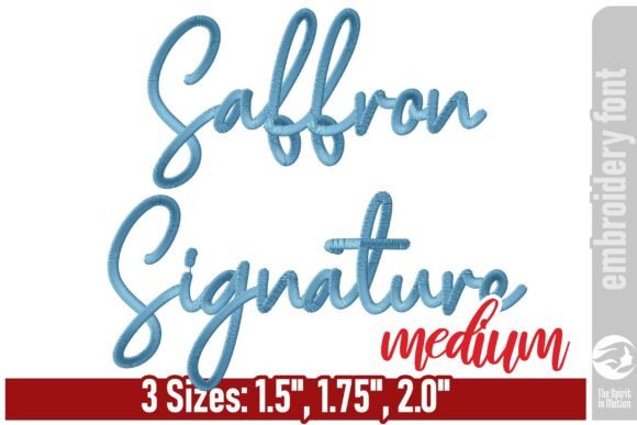 Saffron Signature Embroidery Font - M: A Designer’s Review for Personalized Gifts