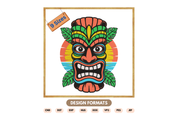 Tiki Mask Embroidery Design: A Seller’s Review