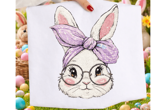 Vintage Faux Embroidery Bunny Review